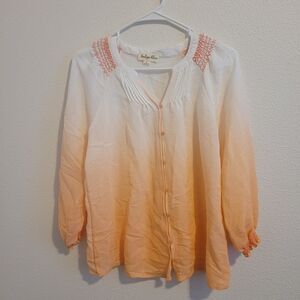 Indago Rose Women's Orange Ombre Top #240